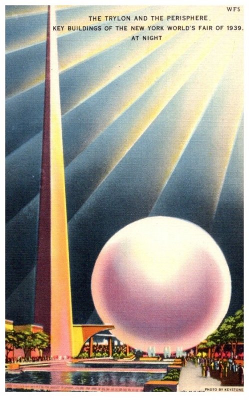 New York  Worlds Fair 1939 ,  Trylon and Perisphere