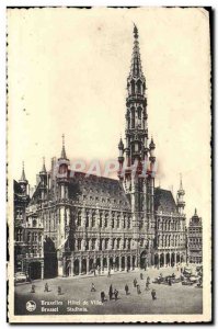 Old Postcard Brussels City Hotel