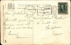 Tuck Abe Abraham Lincoln Birthday Inauguration Patriotic c1910 Postcard