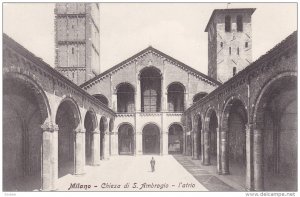 MILANO, Lombardia, Italy, 1900-1910´s; Chiesa Di S. Ambrogio, L´Atrio