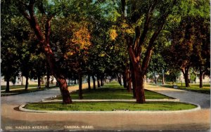 Vtg Yakima Washington WA Naches Avenue Street View 1910s Old Postcard