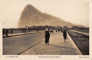 BR70496 the rock from road to spain  real photo   gibraltar