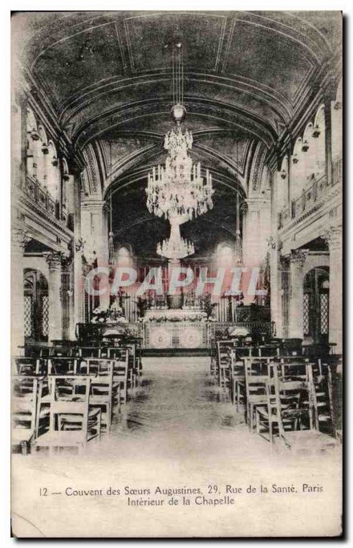 Old Postcard Couvent Des Soeurs Augustines Street Of Health Paris Interior De...