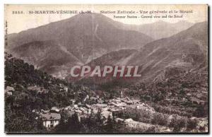 Old Postcard Saint Martin Vesubie Station Summer Vue Generale