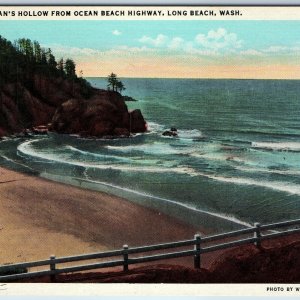 c1930s Long Beach Wash Dead Man's Hollow Ocean Beach Highway Wesley Andrews A205