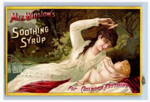 1887 Calendar Mrs. Winslow's Soothing Syrup In German French & English F108