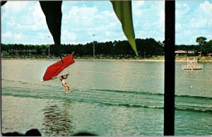 Human Kite Flying at Callaway Gardens, Pine Mountain GA Vintage Postcard K68