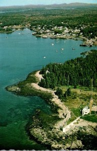 Maine Port Clyde Harbor Entrance Showing Marshall Point