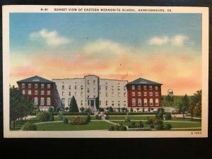 Vintage Postcard 1950 Eastern Mennonite School Harrisonburg Virginia