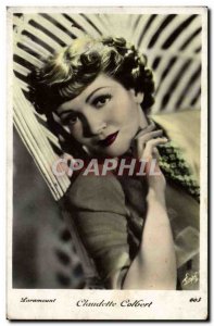 Postcard Modern Cinema Claudette Colbert