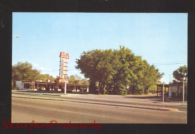 ALBUQUERQUE NEW MEXICO ROUTE 66 BOW & ARROW LODGE CENTRAL AVE. OLD POSTCARD