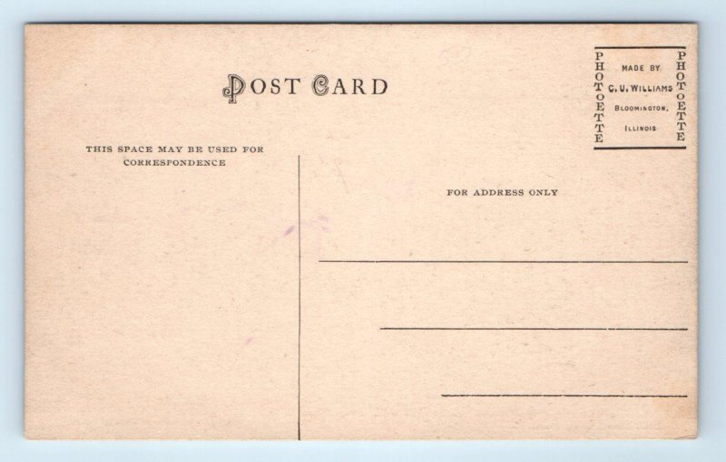 CAMP POINT, IL Illinois ~ Tree Lined OHIO STREET ~ c1910s Adams County Postcard