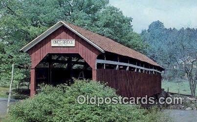 Kings, New Lexington, PA USA Covered Bridge Unused 