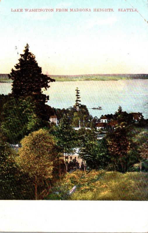 Washington Lake Washington From Madrona Heights 1909