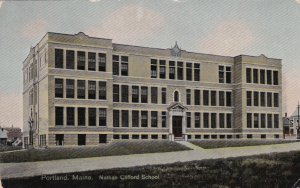 Maine Portland Nathan Clifford School 1915 sk828