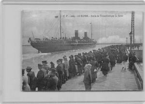 S.S. La Savoie   Passenger Ship  Departing Le Havre