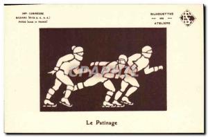 Old Postcard of Sports & # 39hiver Skating