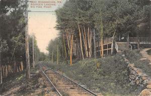 Lake Maranacook Maine Bearces Landing Big Pine Point Antique Postcard K78395