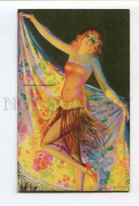 286263 MUTOSCOPE Pin-Up Girl Welcome Marines Vintage USA card