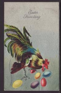 Easter Greetings,Chick,Eggs Postcard