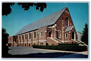 East Haven Connecticut Postcard St Vincent De Paul Church Exterior Building 1960