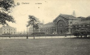 belgium, CHARLEROI, Railway Station (1909) Postcard