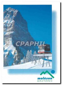 Postcard Modern Gruyere Moleson funicular