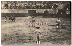 Old Postcard Bullfight Taurus Arenes de Beziers Putting to death