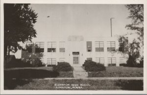 RPPC Postcard Elderton High School Elderton PA