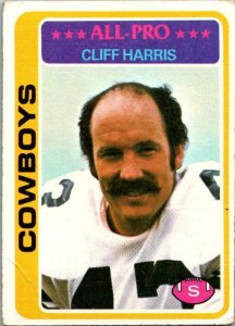 1978 Topps Football Card Cliff Harbor Dallas Cowboys sk7210
