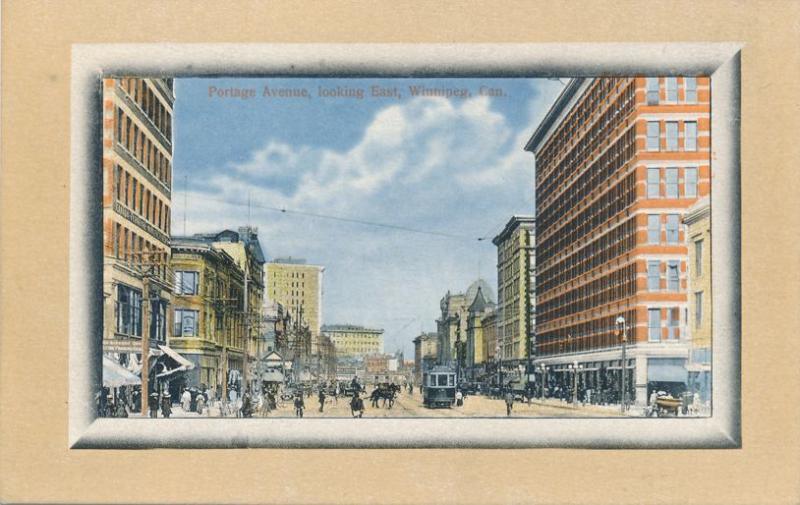 Portage Avenue Looking East - Winnipeg MB, Manitoba, Canada - DB