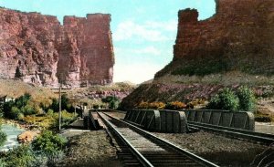 1920's Castle Gate, Price River Canon, Utah Postcard F80