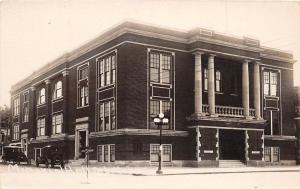 D95/ Sabetha Kansas Ks Real Photo RPPC Postcard 1910 Memorial Hall Building