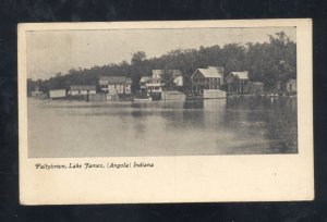 ANGOLA INDIANA PALTYTOWN LAKE JAMES 1909 TO FORT WAYNE IND VINTAGE POSTCARD