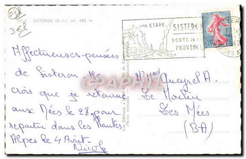 Modern Postcard Sisteron