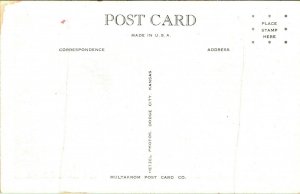 Cowboy Bit the Dust Western Rodeo1950s Multakrom Post Card Co Postcard UNP