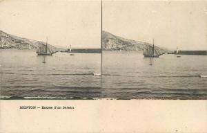 Lot 3 early stereo images stereographic views all MENTON France