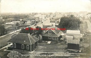 MN, Lake Falls, Minnesota, RPPC, Bird's Eye View Of City, Aerial View, Photo No