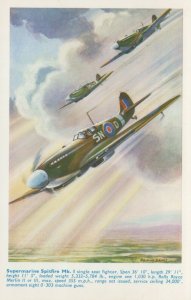 Military Aviation Postcard-Supermarine Spitfire Mk I Single Seat Fighter RS24256