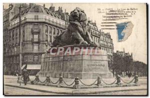 Paris (14) - Lion of Belfort - horse - Denfert-Rochereau square-Work of Barth...