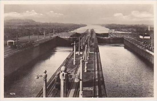 Panama Canal Gatun Locks Real Photo