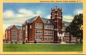 New York Rochester Administration Building Nazareth College Curteich