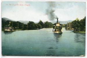 Steamer Boat Coquille River Oregon 1910c postcard