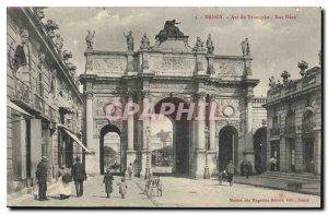 Old Postcard Nancy Arc de Triomphe Street Here