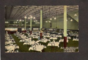 MO Wohler Grand Restaurant Dining Room Interior St Louis Missouri Postcard 1912
