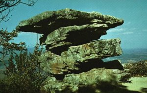 Vintage Postcard Umbrella Rock Point Park Lookout Mountain Tennessee TN