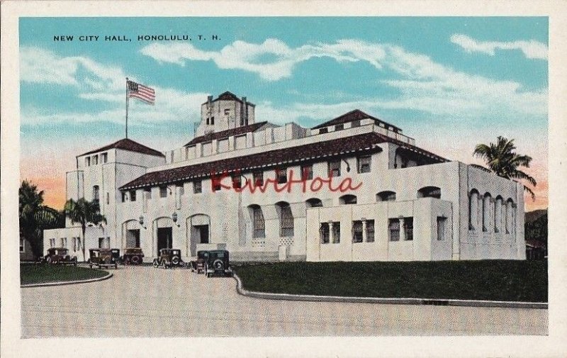 Postcard New City Hall Honolulu Hawaii HI