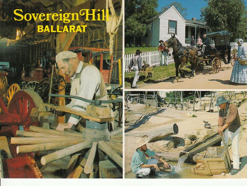 Australia Sovereign Hill Goldmining Township Ballarat coach builder Linton 