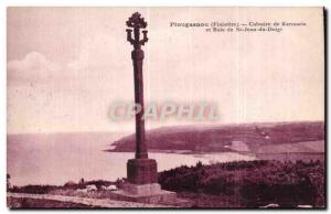 Old Postcard Plougasnou (Finistere) Calvary Kermaria Bay and St John Finger