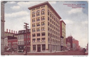 SPRINGFIELD, Illinois, 1900-1910's; Ferguson Building, Sixth And Monroe Streets
